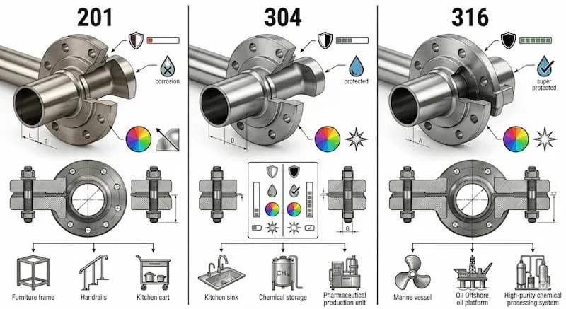Ứng dụng của ống inox