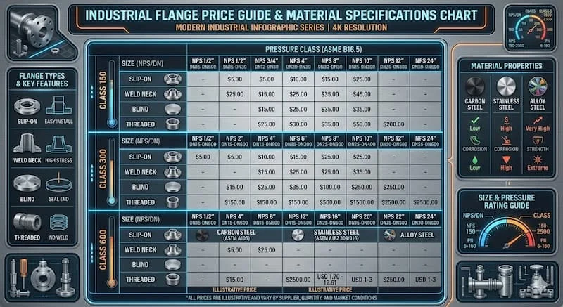 Bảng giá mặt bích