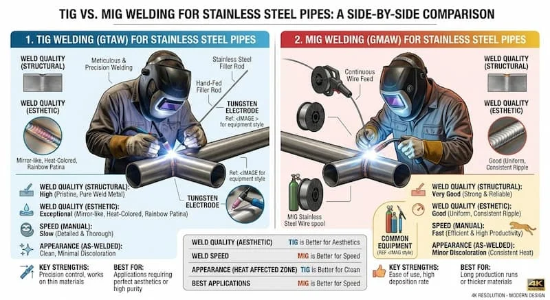 Ứng dụng của quy trình hàn ống