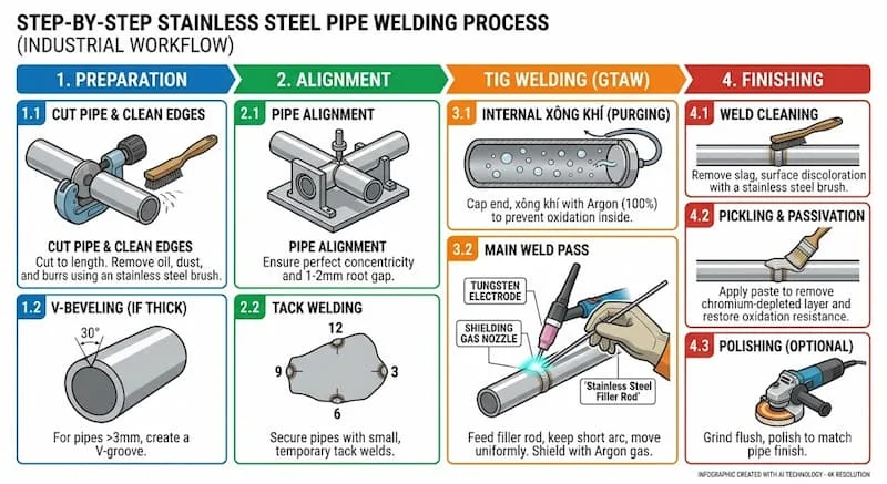 Định nghĩa của quy trình hàn ống