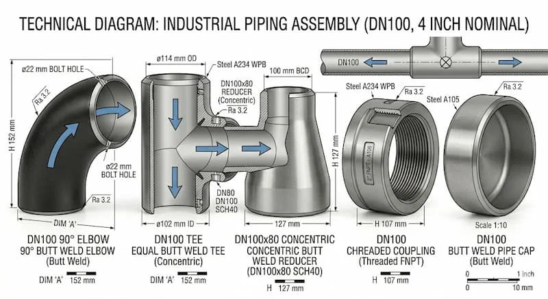 Ứng dụng của phụ kiện ống
