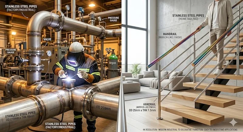 Ứng dụng của ống thép inox