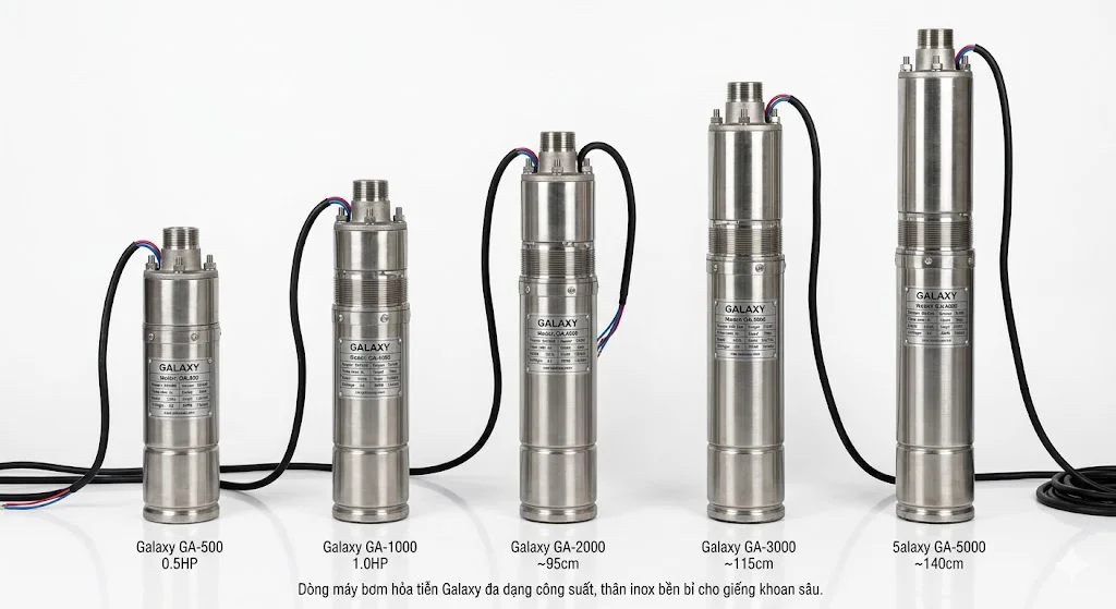 Tổng quan ngoại hình của máy bơm hoả tiễn 