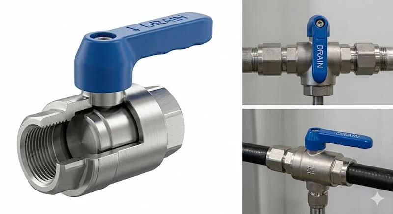 Định nghĩa về drain valve