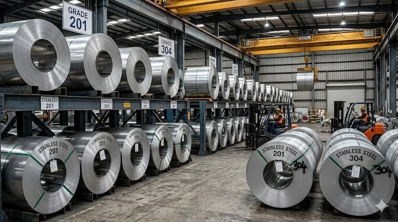Giá inox 304 và 201 phụ thuộc vào yếu tố nào