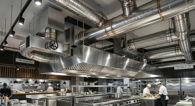Ứng dụng của ống gió inox