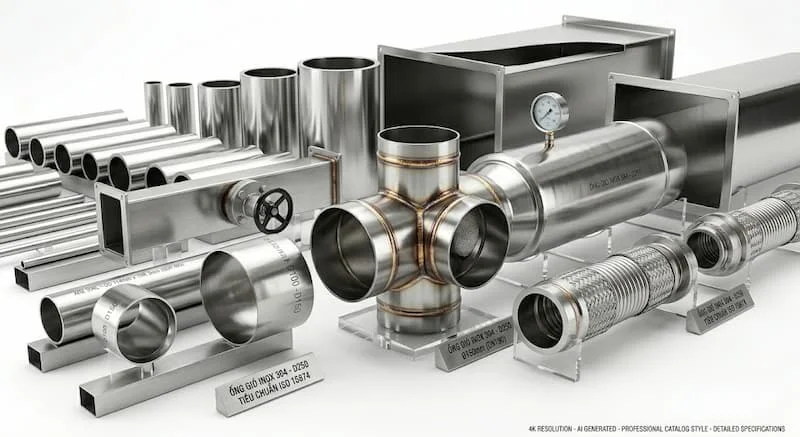 Định nghĩa của ống gió inox