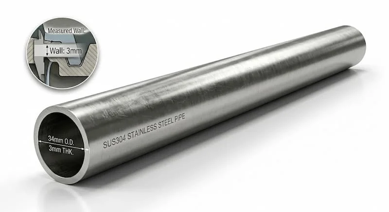 ĐỊnh nghĩa ống inox 304 phi 34 dày 3mm