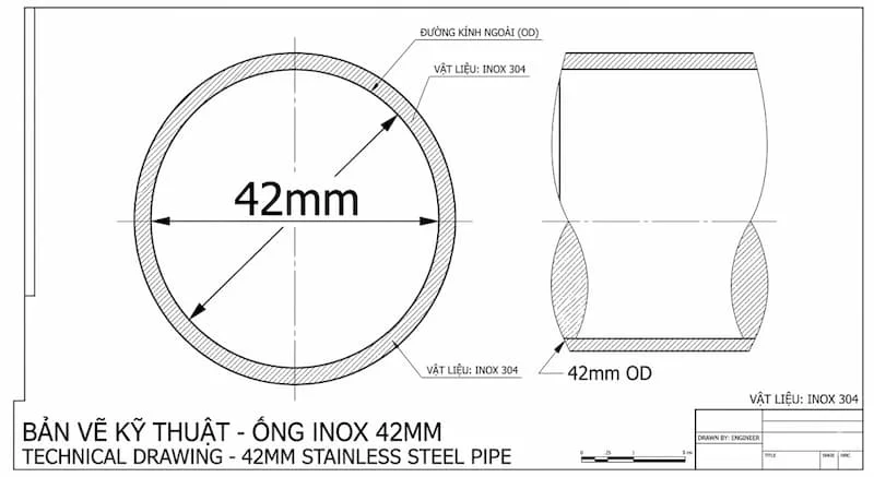 Phân loại ống nước inox 42