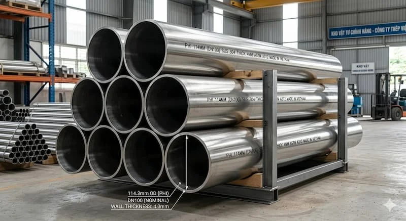 Định nghĩa của ống inox 114