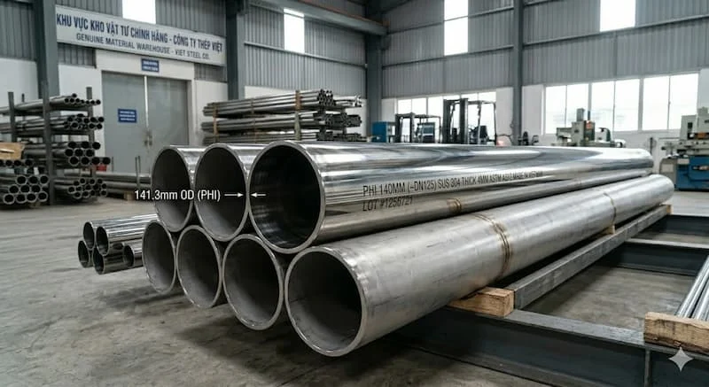 Định nghĩa của ống inox 140