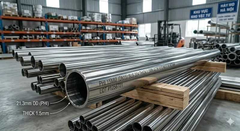 Định nghĩa của ống inox 15