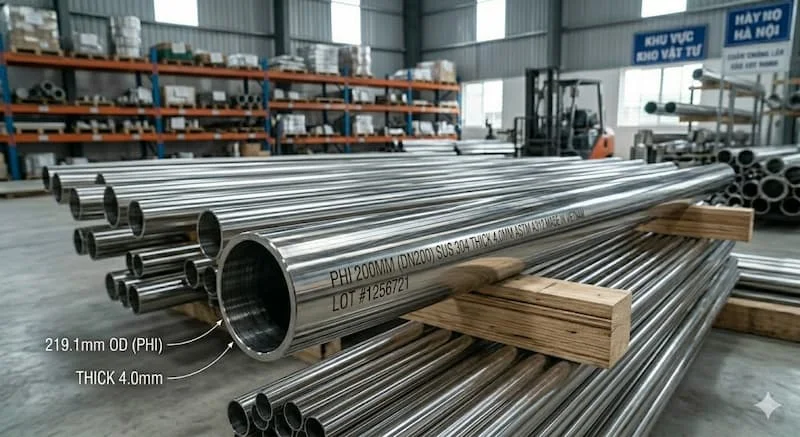 Định nghĩa của ống inox 200