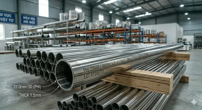 Định nghĩa của ống inox 22