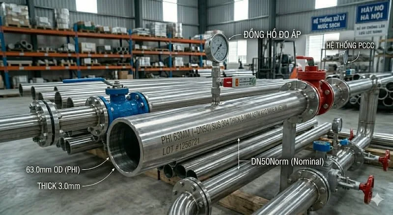 Ứng dụng của ống inox 63