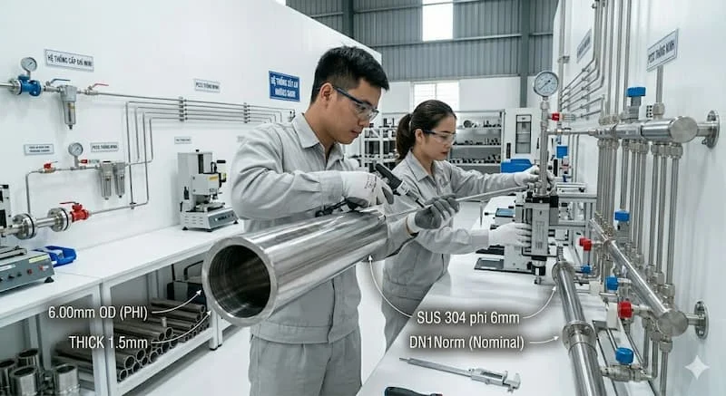 Nguyên lí của ống inox 6mm