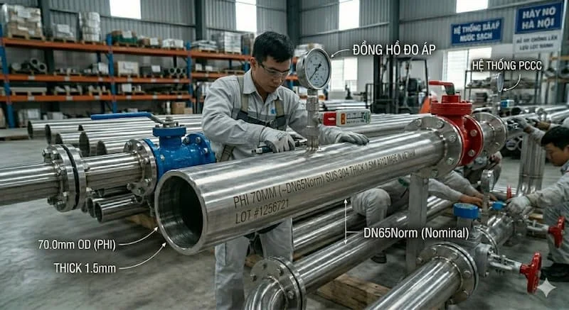 Nguyên lí của ống inox 70