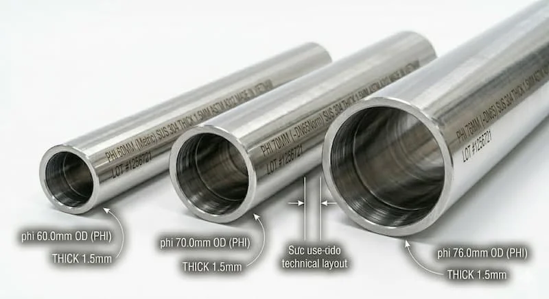Ứng dụng của ống inox 70