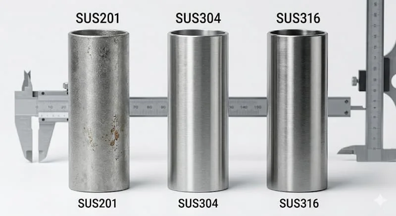 So sánh các loại inox