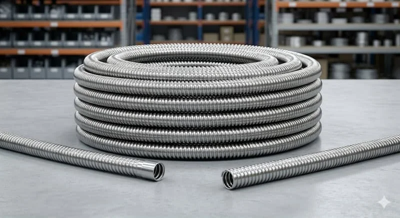 Định nghĩa ống ruột gà lõi thép bọc inox