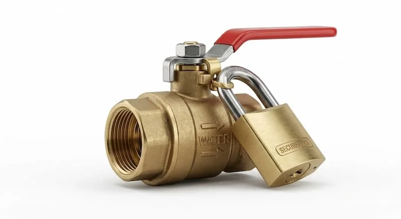 Định nghĩa về water valve with lock