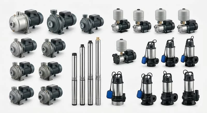 Các loại máy bơm nước phổ biến