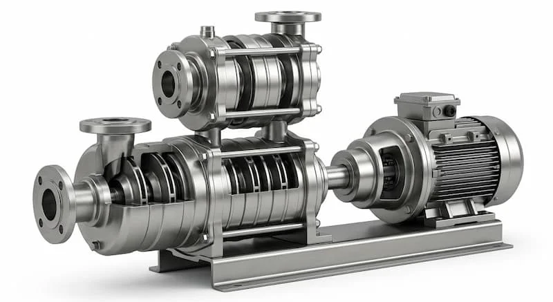 Định nghĩa về bơm nước đa tầng cánh