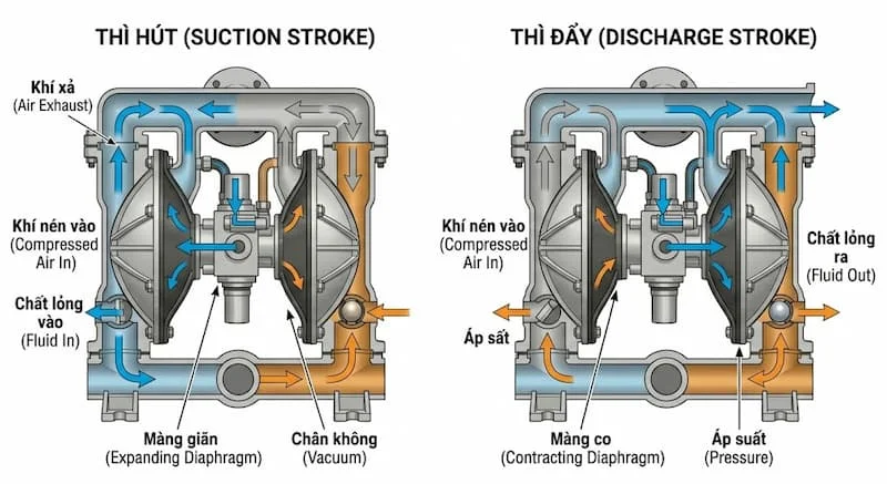 So sánh hai loại bơm