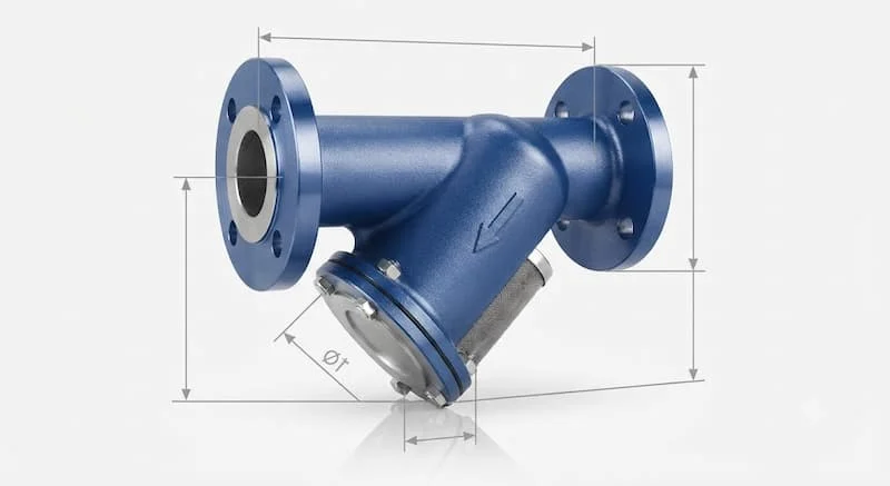 Định nghĩa về Y strainer dimensions