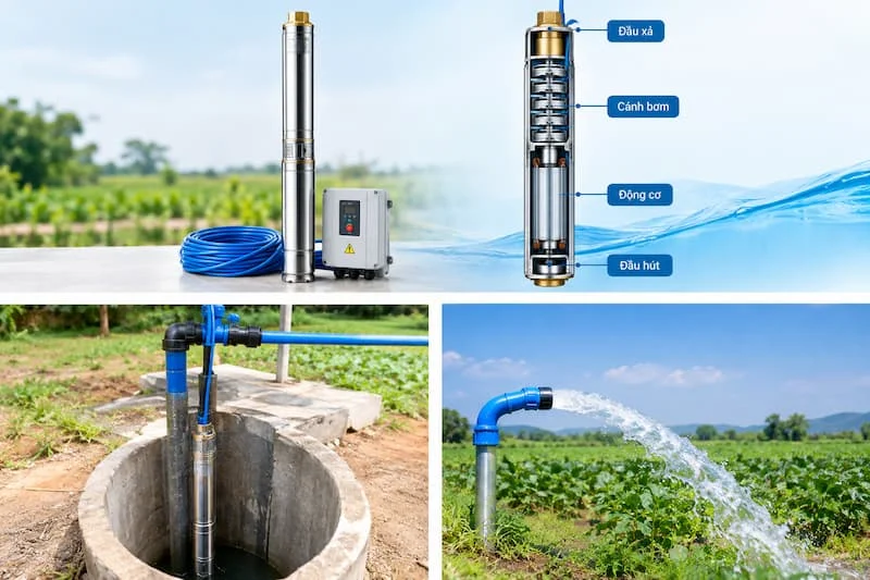 Định nghĩa về bơm hỏa tiễn 3 pha 5HP