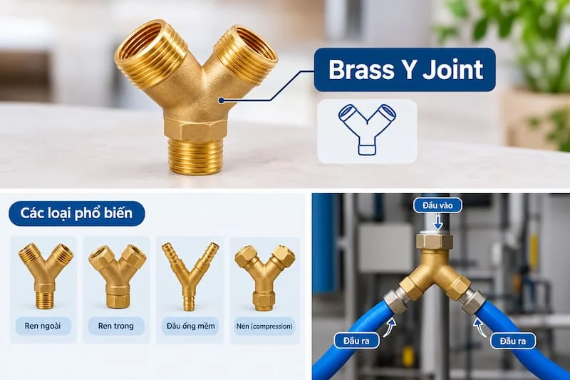 Định nghĩa về brass Y joint