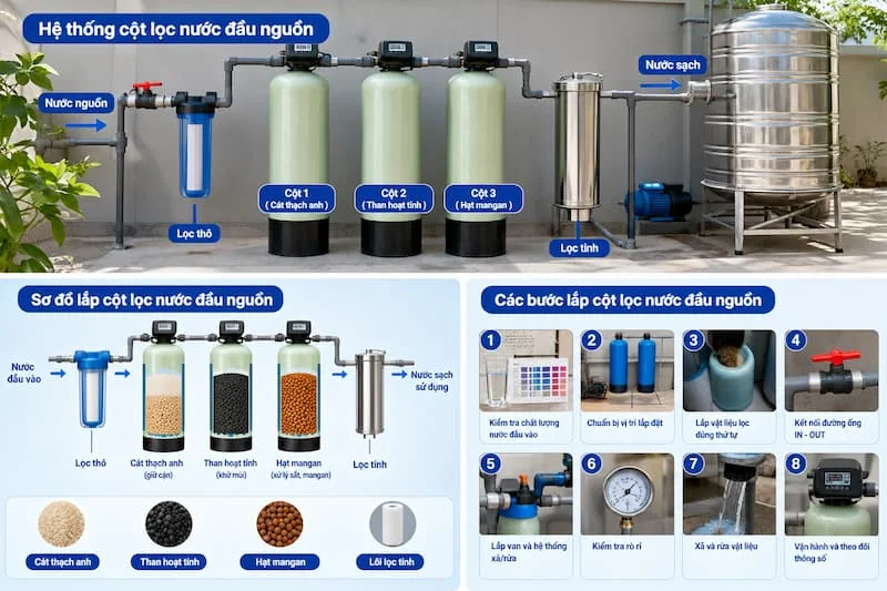 Định nghĩa về cột lọc nước dầu nguồn