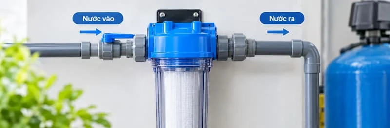 Định nghĩa về cách lắp cục lọc thô
