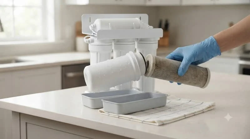 Cách thay lõi lọc nước theo loại máy
