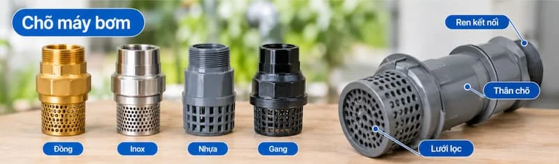 Định nghĩa về chõ máy bơm