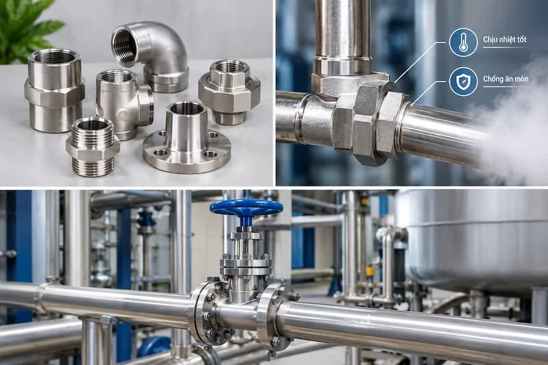 Định nghĩa về đầu nối ống hơi inox