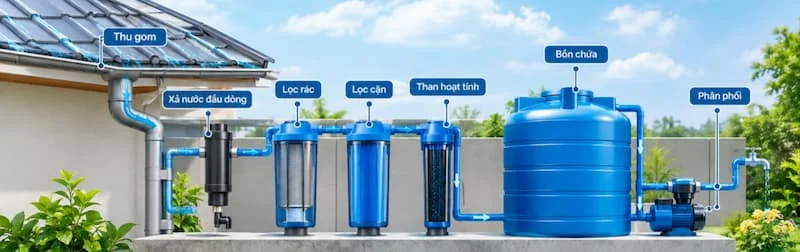 Định nghĩa về hệ thống lọc nước mưa
