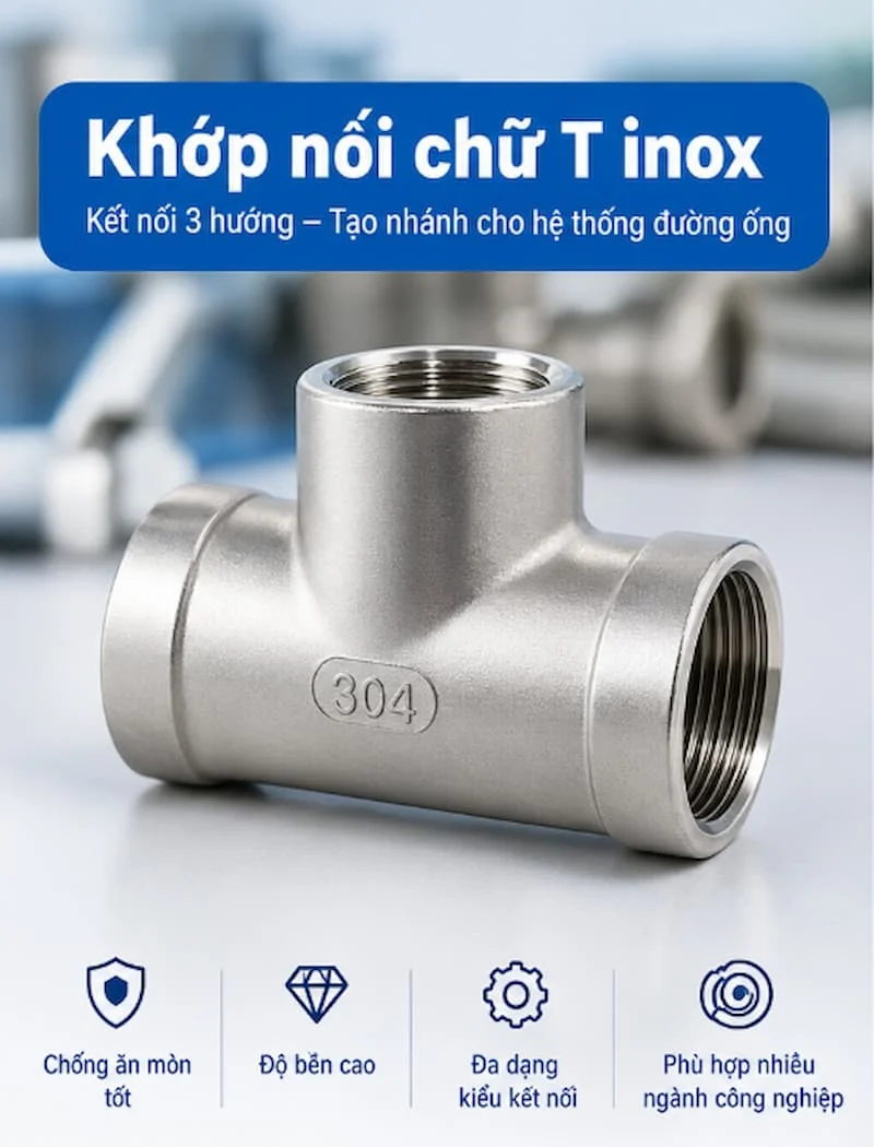 Định nghĩa về khớp nối chữ T inox