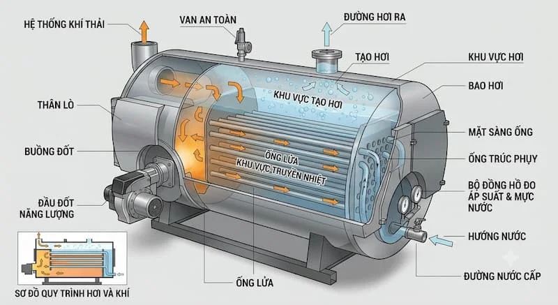 Nguyên lí của lò hơi