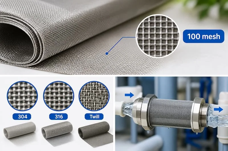 Định nghĩa về lưới lọc inox 100 mesh