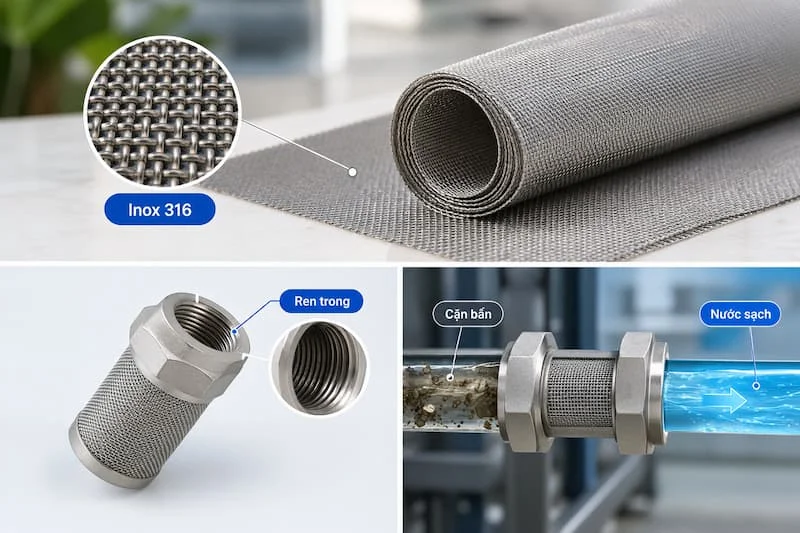 Định nghĩa về lưới lọc inox 316