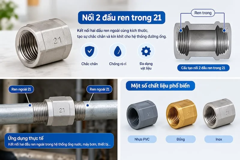 Định nghĩa về nói 2 đầu ren trong 21