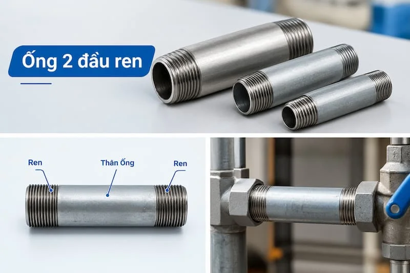 Định nghĩa về ống 2 đầu ren