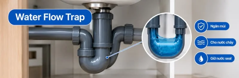 Định nghĩa về water flow trap