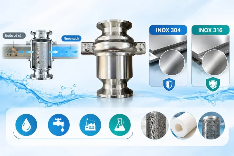 Định nghĩa về bầu lọc tinh inox