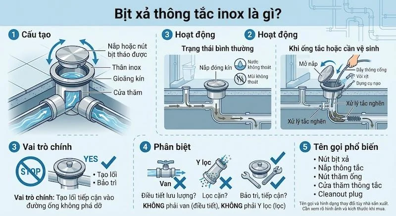 Định nghĩa của bịt inox