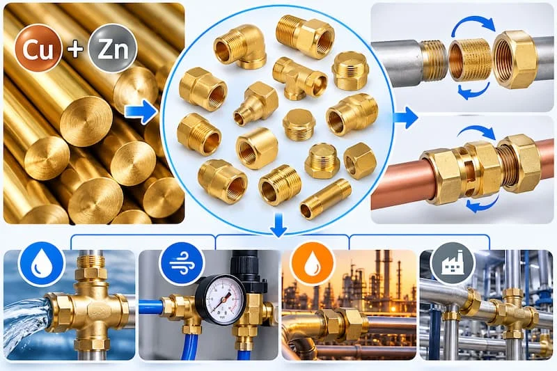 Định nghĩa về brass pipe fittings