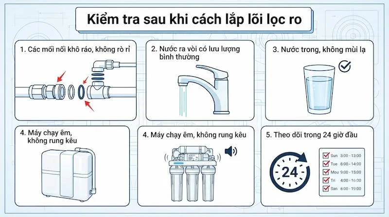 Nguyên lí của cách lắp lõi lọc