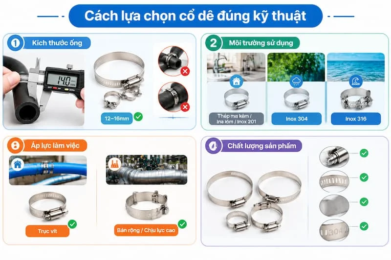 Cách lựa chọn cổ dê