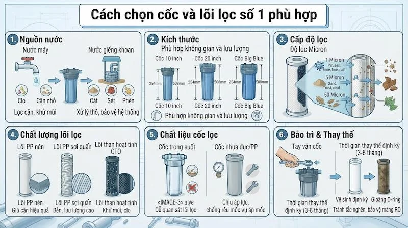 Cách chọn cốc lọc nước